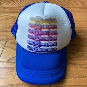 Walt Disney World Blue and White Trucker Hat